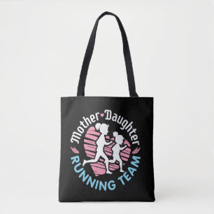 Mother Daughter Running Team Tote Bag