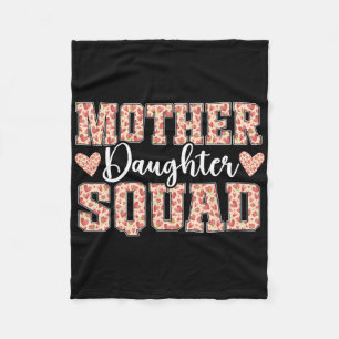 Mother Daughter Squad Mom Matching Mother Daughter Fleece Blanket