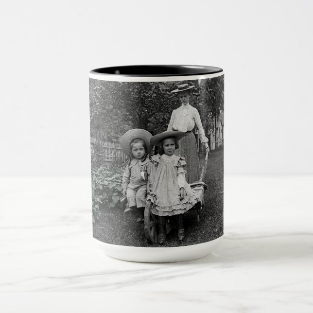 Mother Daughters 1890 Heirloom Gardening Garden Mug (Center)