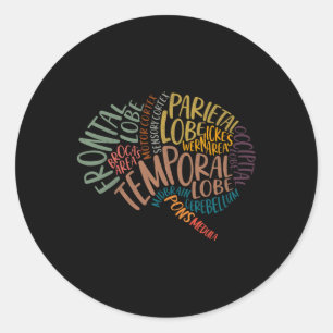 Mother Day Anatomy Of The Brain Nurse Brain Anatom Classic Round Sticker