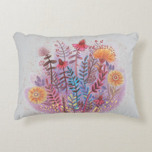 Mother day cute floral accent pillow