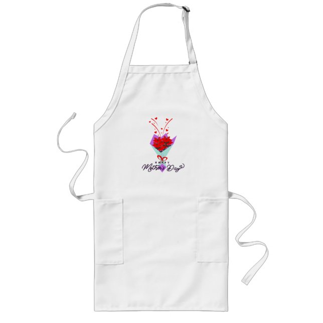 Mother day gift t-shirt long apron (Front)