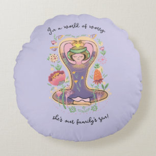 Mother day inspiration  round pillow
