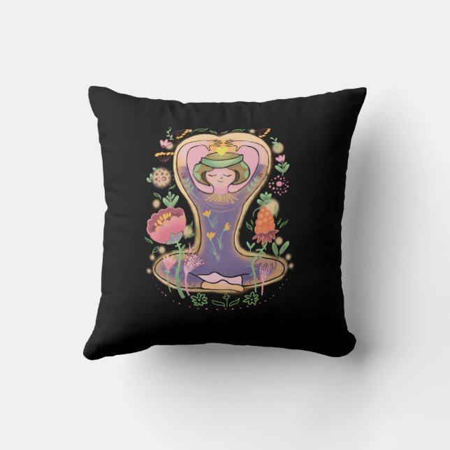 Mother day inspiration  throw pillow (Back)
