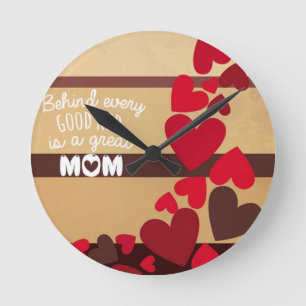 Mother Day Round Clock
