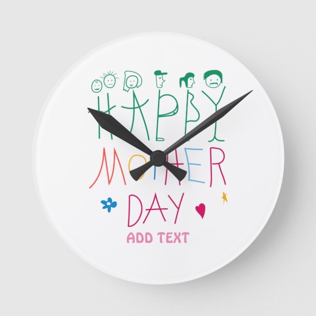Mother Day     Round Clock (Front)
