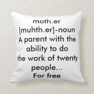 Mother Definition Throw Pillow