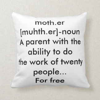 Mother Definition Throw Pillow