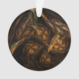 Mother Earth Abstract Art Acrylic Circle Ornament