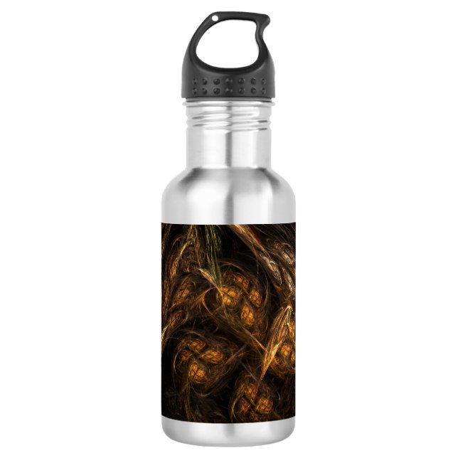 Mother Earth Abstract Art Bottle (Front)