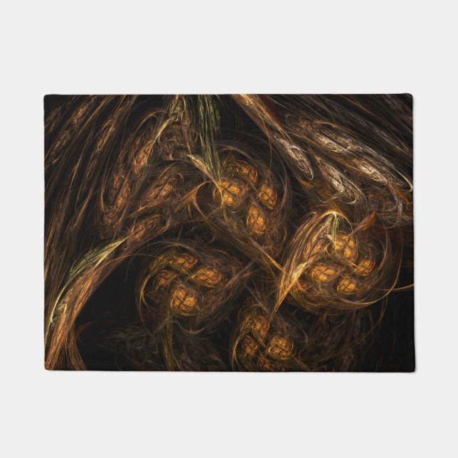 Mother Earth Abstract Art Doormat (Front)