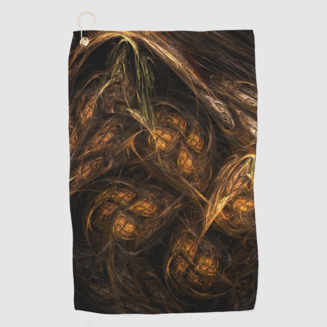 Mother Earth Abstract Art Golf Towel (Front)