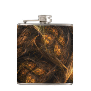 Mother Earth Abstract Art Hip Flask