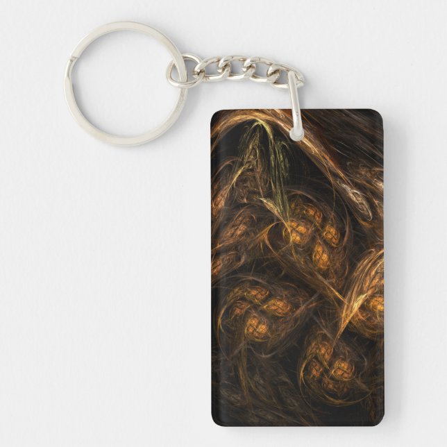 Mother Earth Abstract Art Keychain (Front)