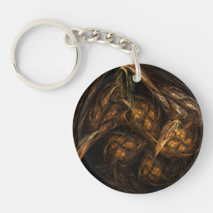 Mother Earth Abstract Art Keychain