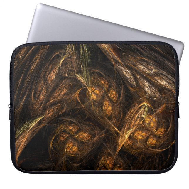 Mother Earth Abstract Art Laptop Sleeve (Front)