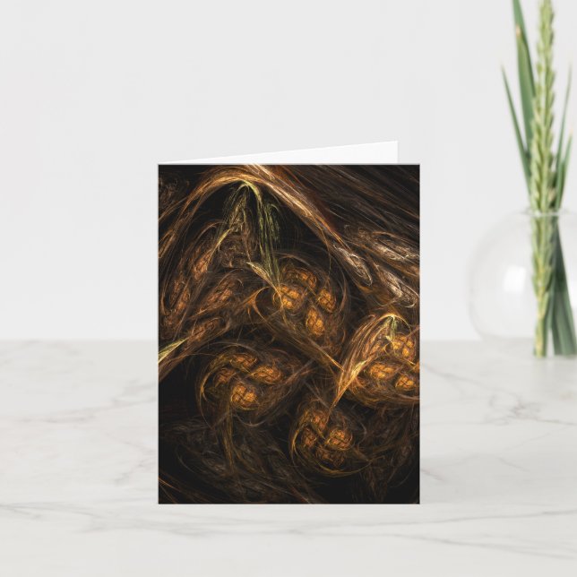 Mother Earth Abstract Art Note Card (Front)