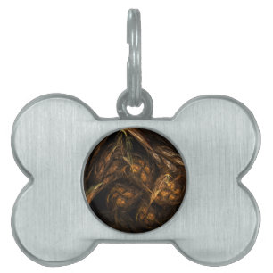 Mother Earth Abstract Art Pet Name Tag