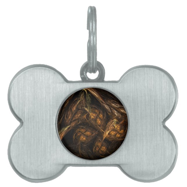 Mother Earth Abstract Art Pet Name Tag (Front)