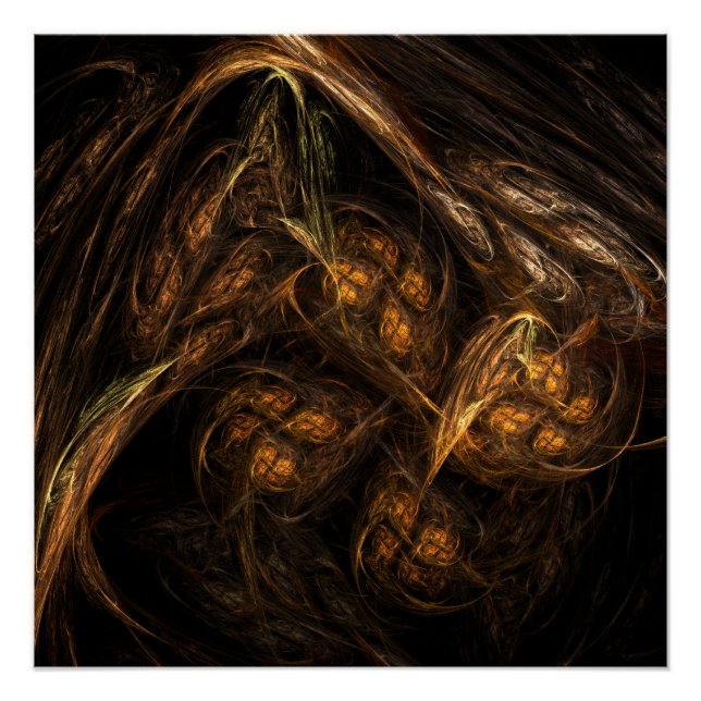 Mother Earth Abstract Art Poster (Front)