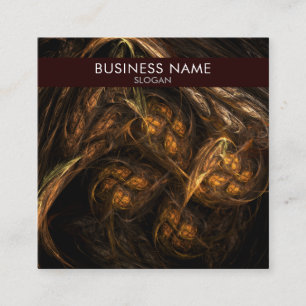 Mother Earth Abstract Art Professional Square Business Card