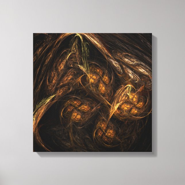 Mother Earth Abstract Art Quad Canvas Print (Front)