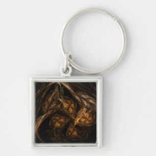 Mother Earth Abstract Art Small Keychain