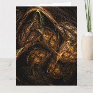 Mother Earth Abstract Art Thank You Card
