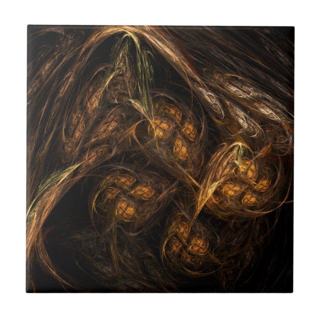 Mother Earth Abstract Art Tile (Front)