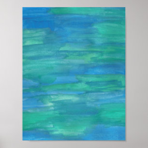 Mother Earth Abstract Watercolor Poster