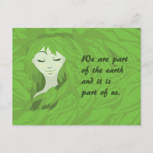 Mother Earth (Asleep) Postcard