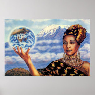 Mother earth by Lisa Iris Poster