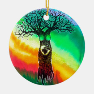Mother Earth Ceramic Ornament