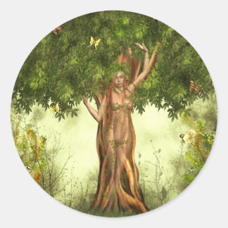mother earth classic round sticker