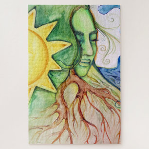 Mother Earth Gaia Goddess Jigsaw Puzzle