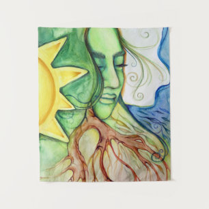 Mother Earth Gaia Goddess Tapestry