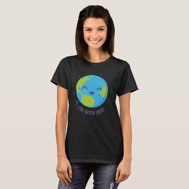 Mother Earth, I'm With Her! Women's T-Shirt (Front Full)