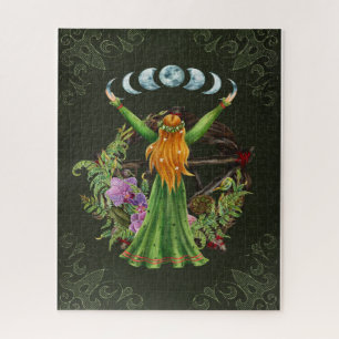 Mother Earth Moon Goddess Jigsaw Puzzle