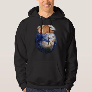 Mother Earth Sloth Pro Environment Cool Earth Day  Hoodie