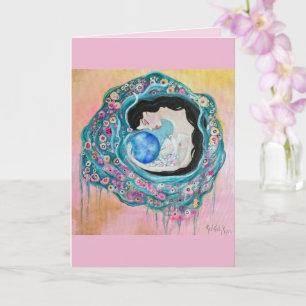 Mother Earth Whimsical Art Card