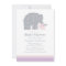 Mother Elephant Pink and Purple Dots Baby Shower