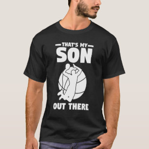Mother Fater Son Dad Mom Basketball T-Shirt