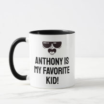Mother/Father's Day Favourite Kid Custom Name Mug