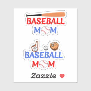Mother Gift, Baseball Mom Stickers 