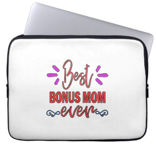 Mother Gift Best Bonus Mom Ever Laptop Sleeve