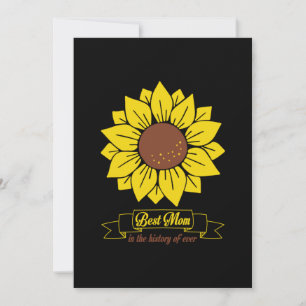 Mother Gift Best Mom In The History Invitation
