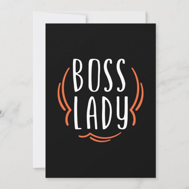 Mother Gift Boss Lady Invitation (Front)