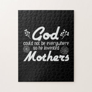 Mother Gift God He Invented Mother Jigsaw Puzzle