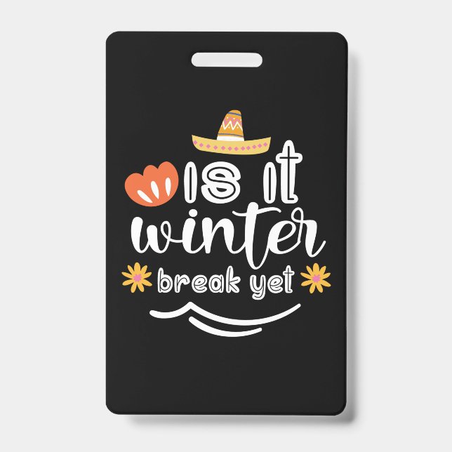 Mother Gift Is It Winter Badge (Front)