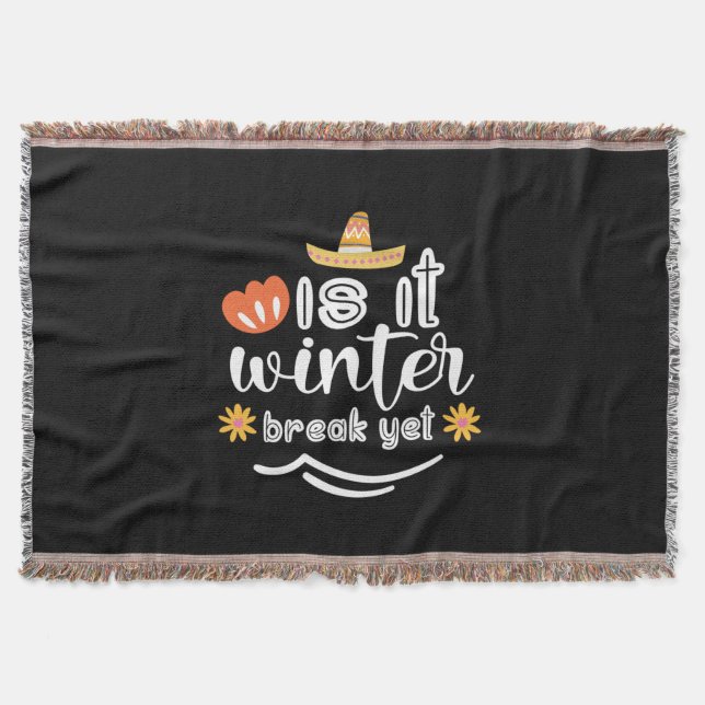 Mother Gift Is It Winter Throw Blanket (Front)